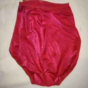 Vintage loveable Lycra red panties Nwt small